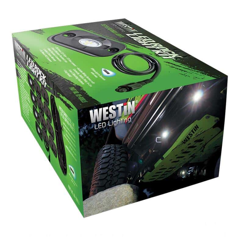 Westin — Westin LED Rock Light Kit - 07-18 Jeep Wrangler JK / 18-19 Jeep Wrangler JL - Black
Offroad/Racing Lamp - view 5