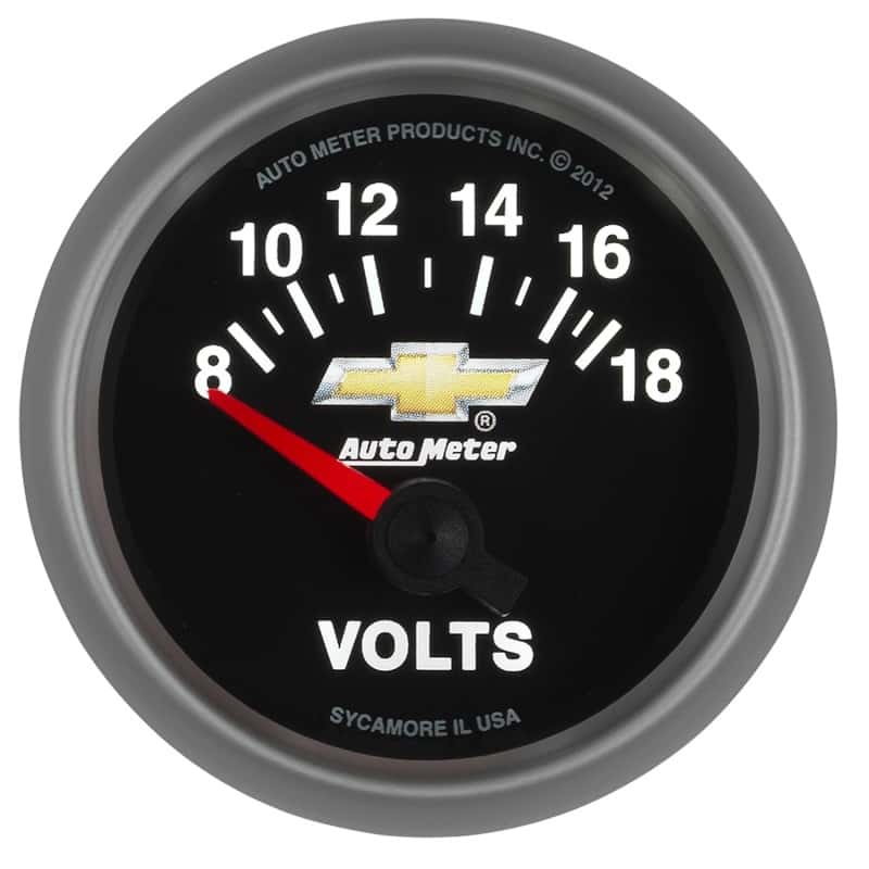 AutoMeter — AutoMeter Gauge Voltmeter 2-1/16in. 18V Electric Chevy Gold Bowtie
GA 2" VOLT 18V COPO - view 10