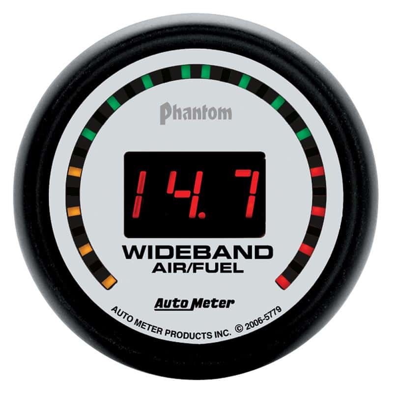 AutoMeter — Autometer Phantom 52mm Digital 10:1-17:1 Street Wideband Air/Fuel Ratio Gauge
2-1/16" WIDEBAND A/F - view 2
