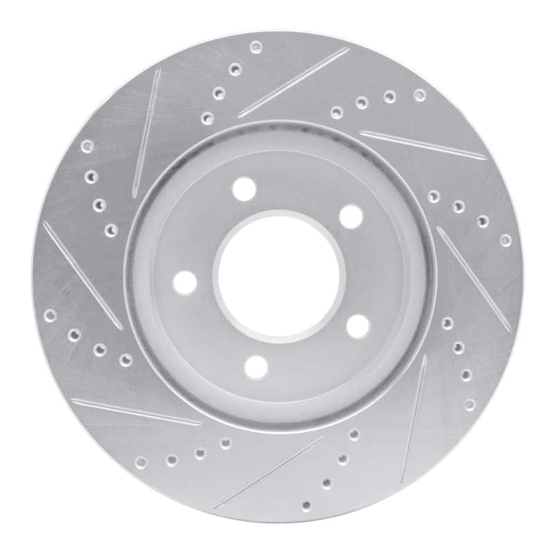 R1 Concepts — R1 04-08 Chrysler Pacifica Front Right Drilled & Slotted Silver Brake Rotor
R1 Brake Rotor Drill - view 5