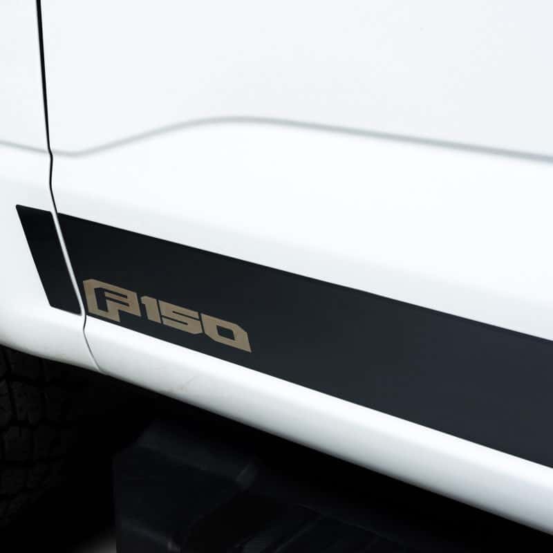 Putco — Putco 09-14 Ford F-150 Super Crew Cab 5.5 Box - 7in- 12pcs Black Platinum Rocker Panels
Rocker Panel Molding - view 2