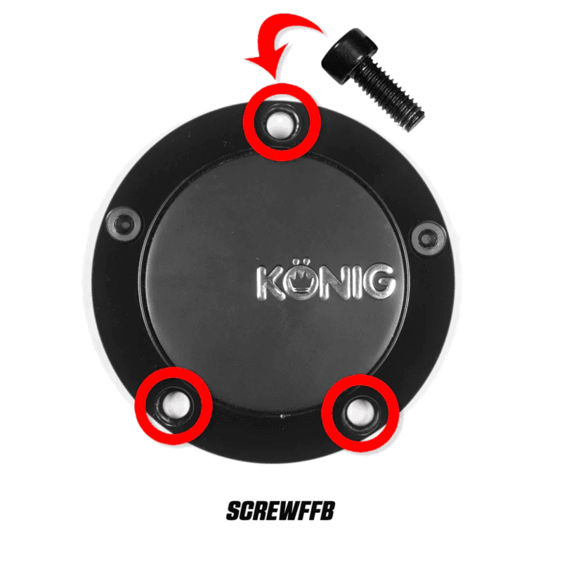 Konig — Konig Cap Screw (Black) For CAPFFB - Flow Formed (Single) - view 2