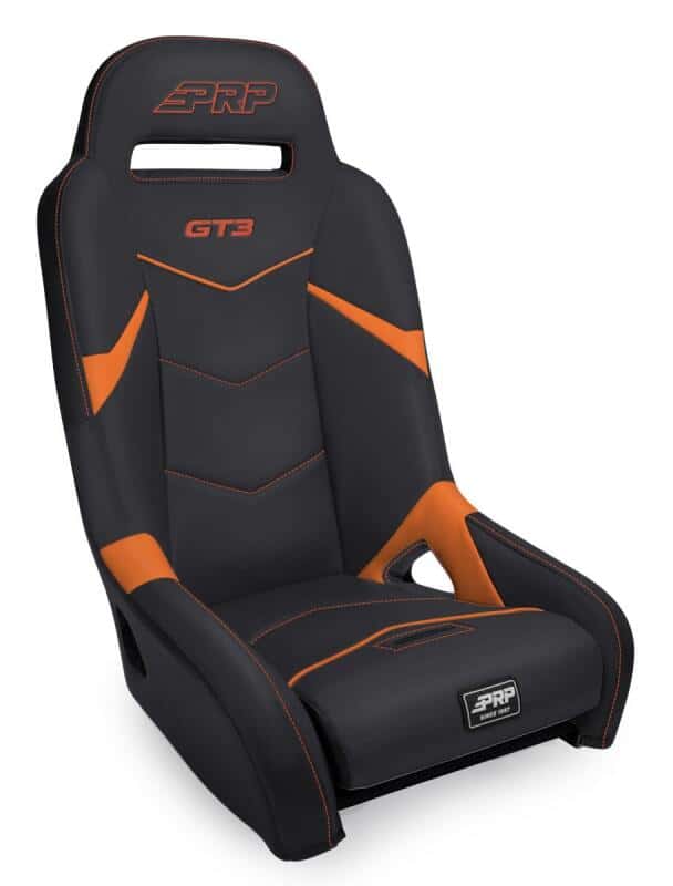 PRP Seats — PRP GT3 Suspension Seat - Black/Orange - view 1