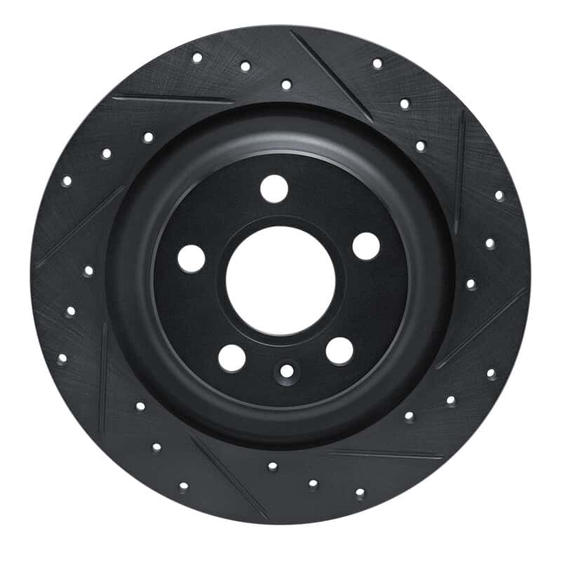 R1 Concepts — R1 -25 Volvo XC40 Rear Right Drilled & Slotted Black Brake Rotor
R1 Brake Rotor Drill - view 1