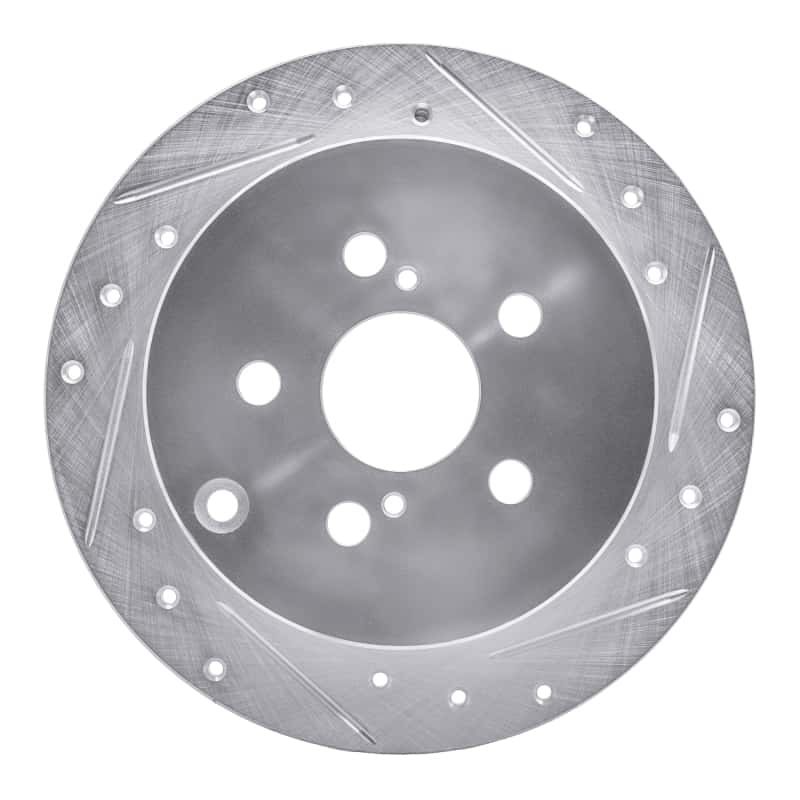 R1 Concepts — R1 00-10 Pontiac Vibe Rear Right Drilled & Slotted Silver Brake Rotor
R1 Brake Rotor Drill - view 1