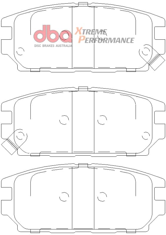 DBA — DBA 1994 Eagle Talon TSi (1st Gen) AWD XP Performance Front Brake Pads
Brake Pad - view 2