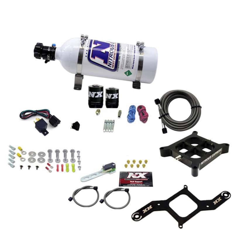 Nitrous Express — Nitrous Express 4150 Single Entry Crossbar Plate RNC Nitrous Kit (250-750HP) w/5lb Bottle
Injection System Kit
N2OSys - view 3