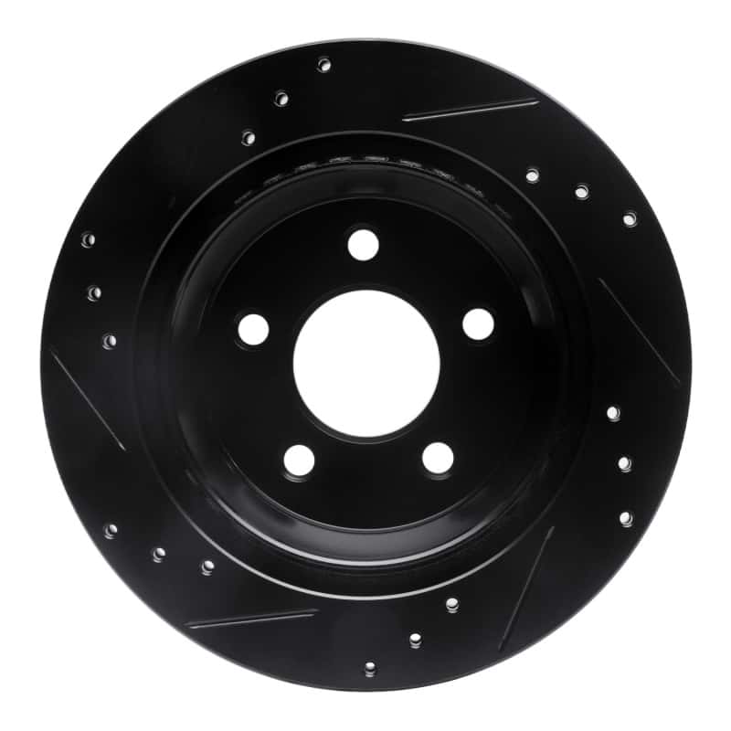 R1 Concepts — R1 94-04 Ford Mustang Rear Right Drilled & Slotted Black Brake Rotor
R1 Brake Rotor Drill - view 5