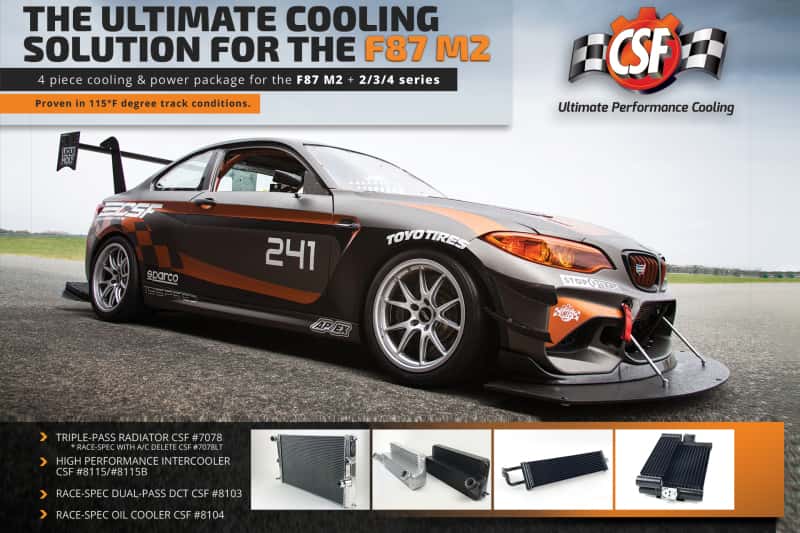 CSF — CSF 15-18 BMW M2 (F30/F32/F22/F87) N55 High Performance Stepped Core Bar/Plate Intercooler - Silver
CSF Intercooler
8115 - view 9