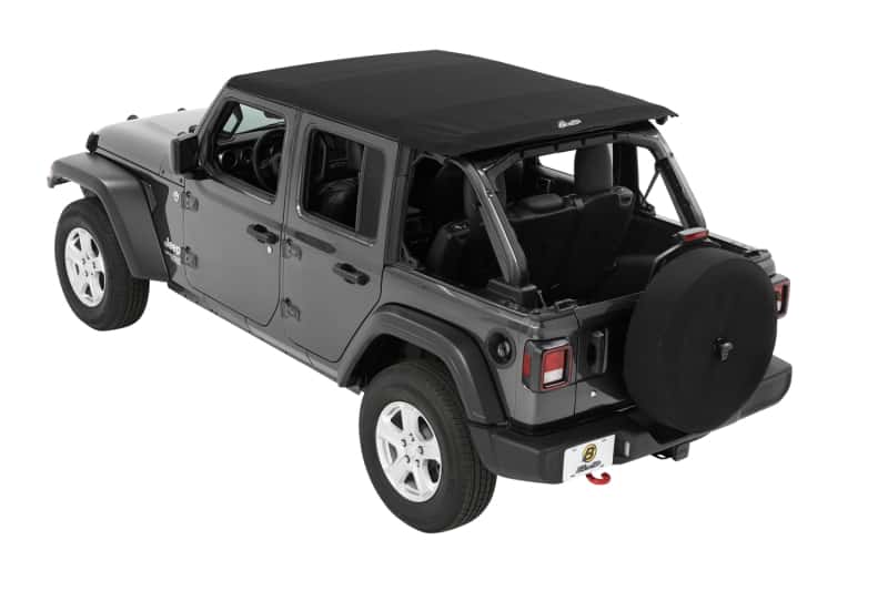 Bestop — Bestop 18-26 Jeep Wrangler JL 4-Door Trektop (Premium Black Twill)
Trektop - view 3