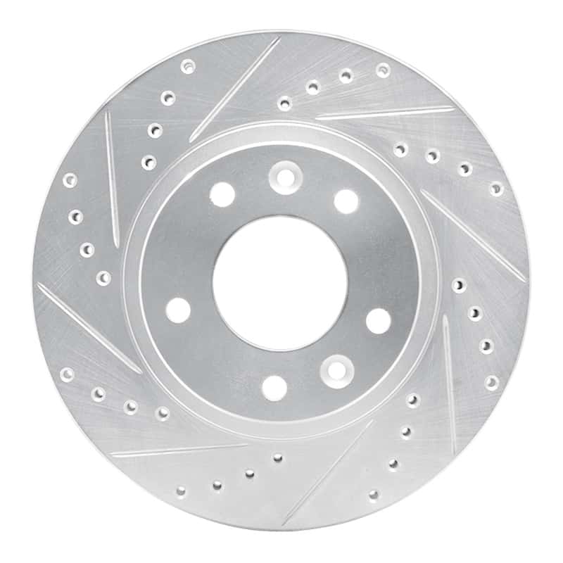 R1 Concepts — R1 93-95 Mazda RX-7 Front Left Drilled & Slotted Silver Brake Rotor
R1 Brake Rotor Drill - view 1