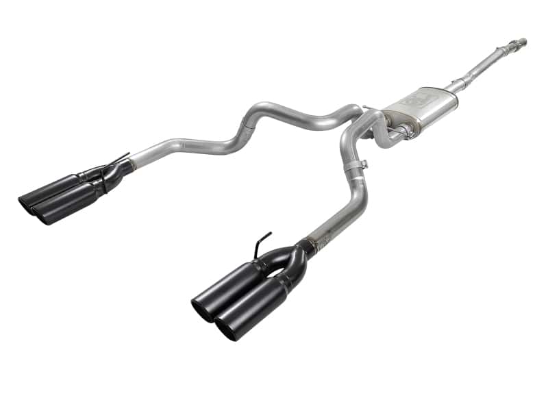 aFe — aFe Vulcan Series 3in 304 SS Exhaust Cat-Back w/ Black Tips 2019 GM Silverado/Sierra 1500 V8-5.3L
Cat-Back Exhaust - view 1