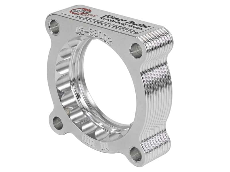 aFe — aFe Silver Bullet Throttle Body Spacers TBS Toyota Tacoma 05-11 V6-4.0L
Throttle Body Spacer
TBdySpacer - view 4