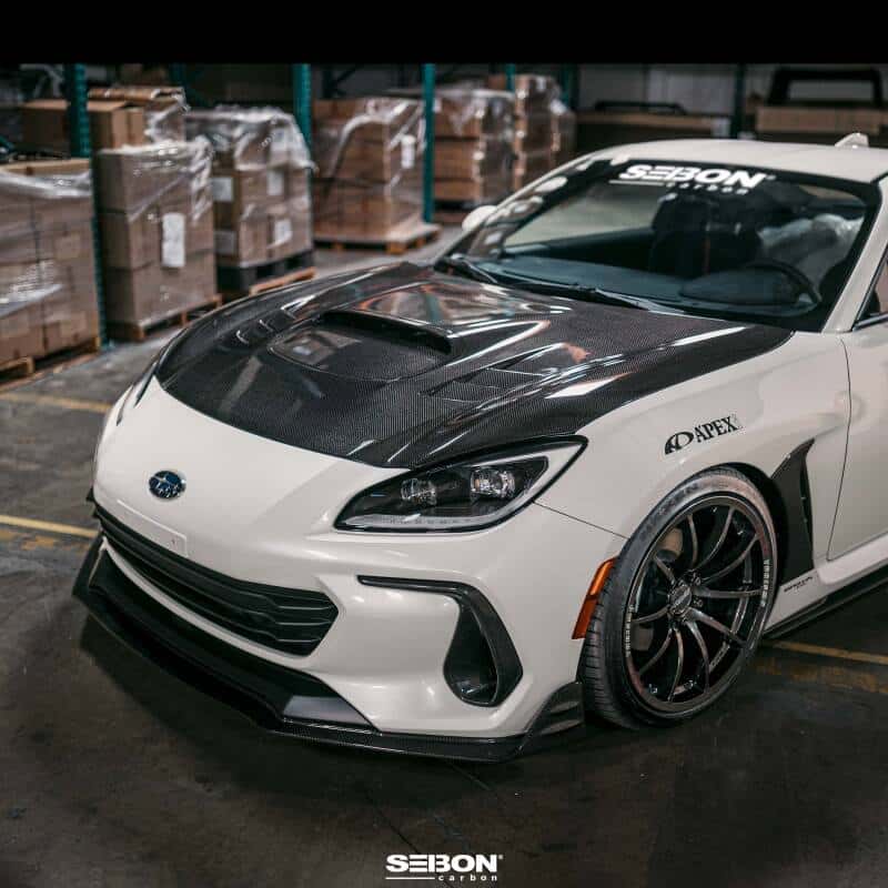 Seibon — Seibon 22-23 Subaru BRZ Carbon Fiber Front Bumper Duct - view 4