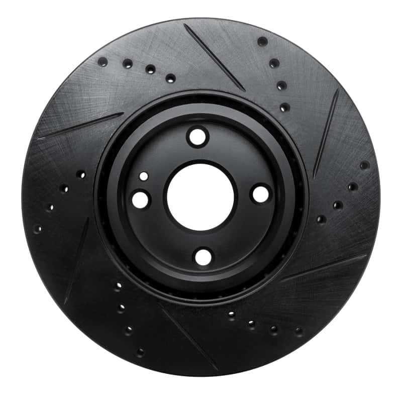 R1 Concepts — R1 16-25 Fiat 124 Spider Front Left Drilled & Slotted Black Brake Rotor
R1 Brake Rotor Drill - view 5