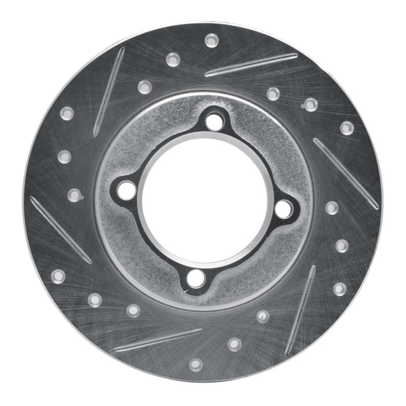 R1 Concepts — R1 88-93 Ford Festiva Front Left Drilled & Slotted Silver Brake Rotor
R1 Brake Rotor Drill - view 1
