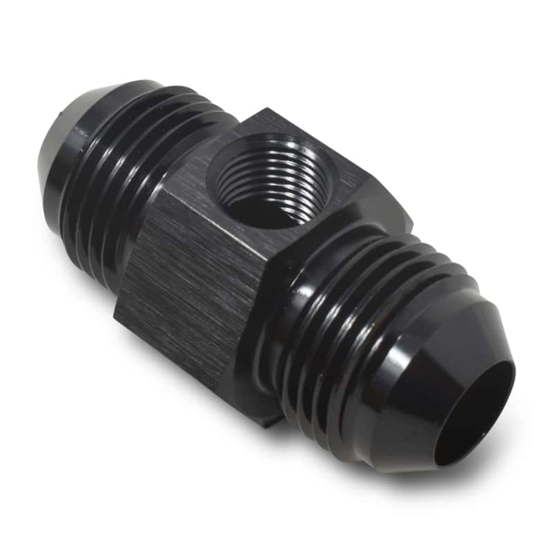 Russell — Russell Fitting -8 An Union With 1/8in Npt Pressure Port Blk Anodize
Adapter Fitting - view 2