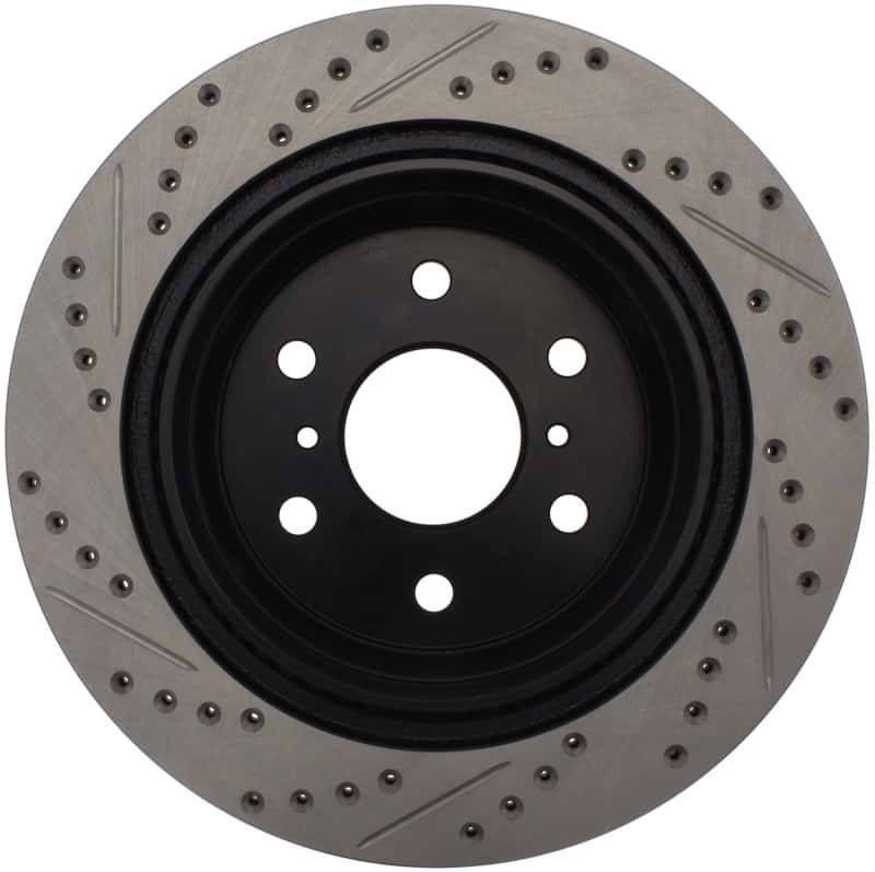 Stoptech — StopTech 07-10 GMC Sierra (w/ Rear Drum) / 07-09 GMC Yukon Rear Left Slotted & Drilled Rotor
Disc Brake Rotor
Slot/Drill Rotor - view 3