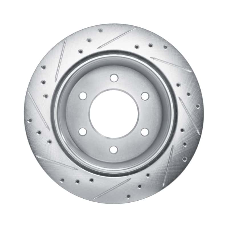 R1 Concepts — R1 19-25 Ford BRONCO Rear Right Drilled & Slotted Silver Brake Rotor
R1 Brake Rotor Drill - view 5
