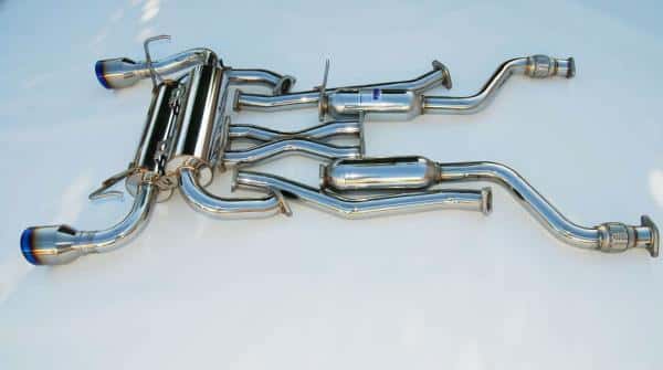 Invidia — Invidia 09+ 370Z Gemini Rolled Titanium Tip Cat-back Exhaust - view 1