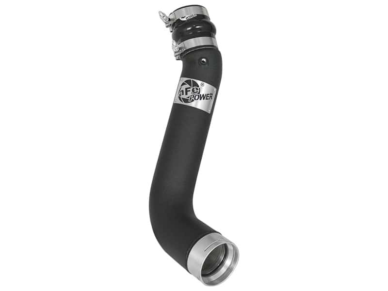 aFe — aFe BladeRunner 3in Black Intercooler Tube Cold Side 17-18 GM Diesel Trucks V8 6.6L (td) L5P
Cold Charge Pipe - view 1