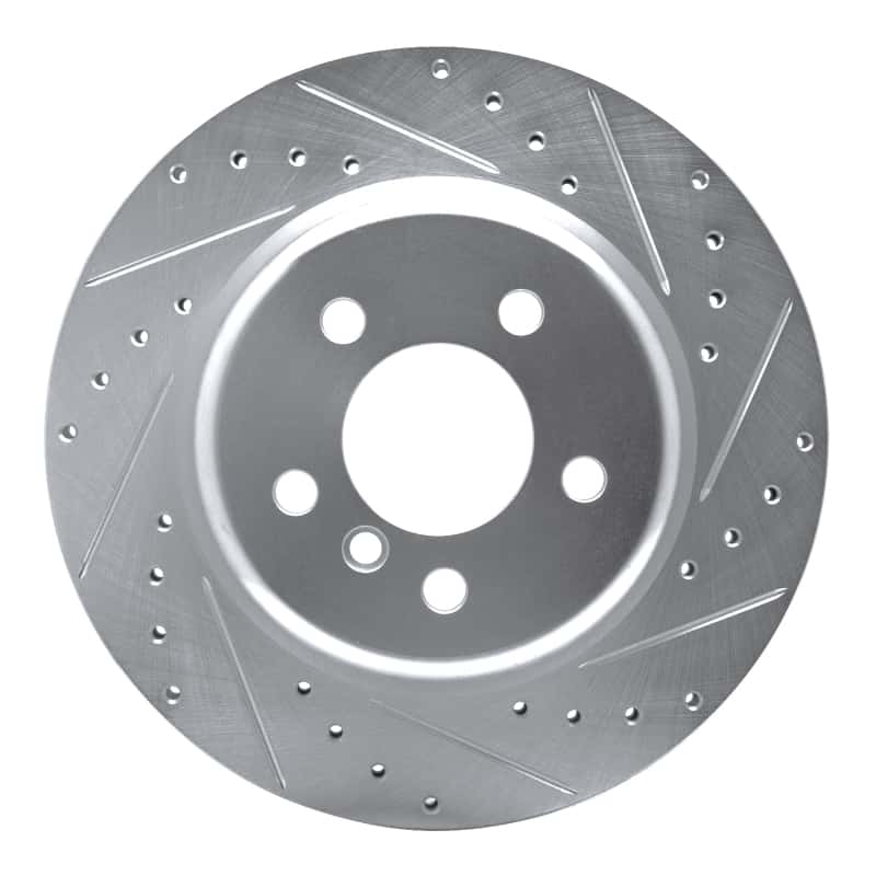 R1 Concepts — R1 11-16 BMW 528I Rear Right Drilled & Slotted Silver Brake Rotor
R1 Brake Rotor Drill - view 1