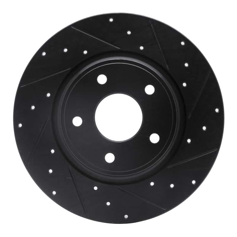 R1 Concepts — R1 12-20 Chrysler Town & Country Rear Right Drilled & Slotted Black Brake Rotor
R1 Brake Rotor Drill - view 1