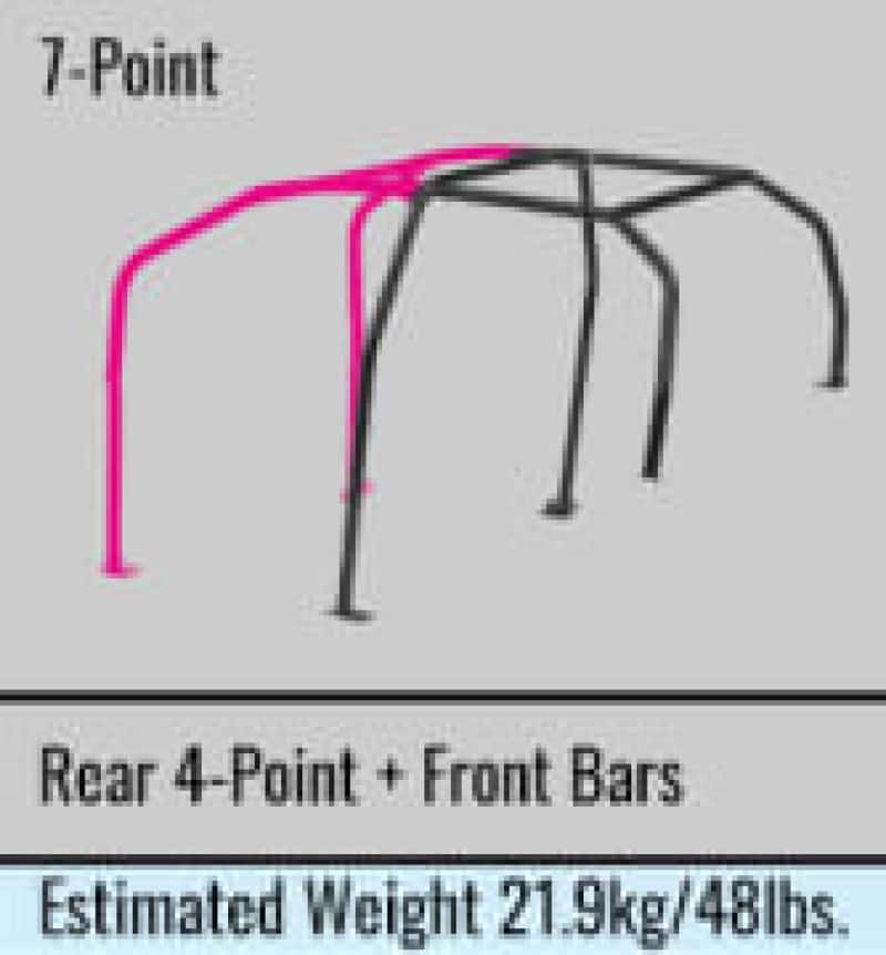 Cusco — Cusco D1 Chromoly 4/5-Pssgr 7-PT DASH-THRU Roll Cage Subaru GRB STi 08-14 (S/O/No Cancel) CUSCO BLUE - view 4