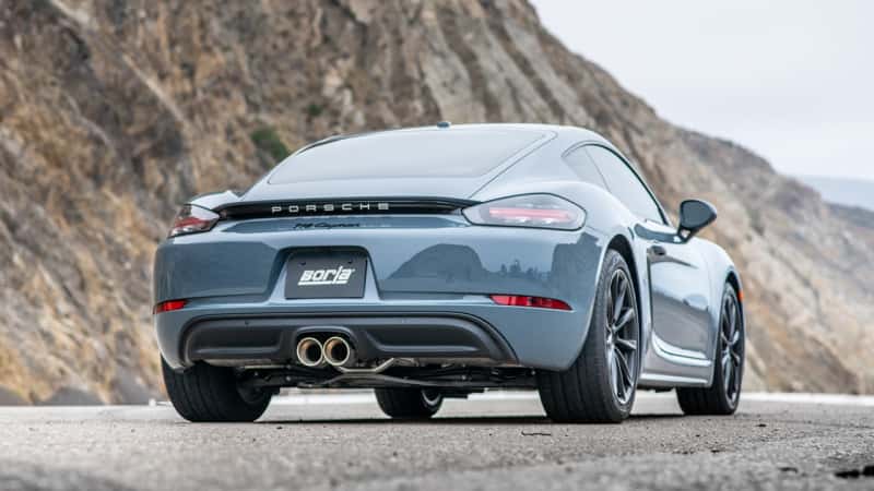Borla — Borla 17-22 Porsche Cayman/Boxster 718 2.0L 4 Cyl. AT/MT RWD 2DR 2.25in S-Type Exhaust
Cat-Back System - view 3