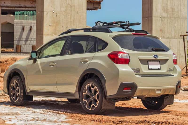Rally Armor — Rally Armor 13-17 Subaru Crosstrek XV Black Mud Flap w/Orange Logo
Mud Flap - view 3