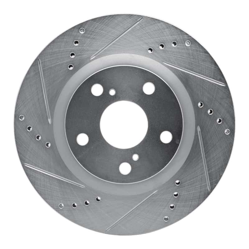 DFC — DFC 06-20 Lexus ES350 Front Left Drilled & Slotted Silver Brake Rotor - view 1