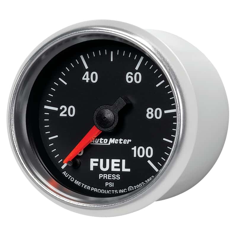 AutoMeter — Autometer GS 0-100 PSI Full Sweep Electronic Fuel Pressure Gauge
2-1/16" FUEL PRESS, - view 8