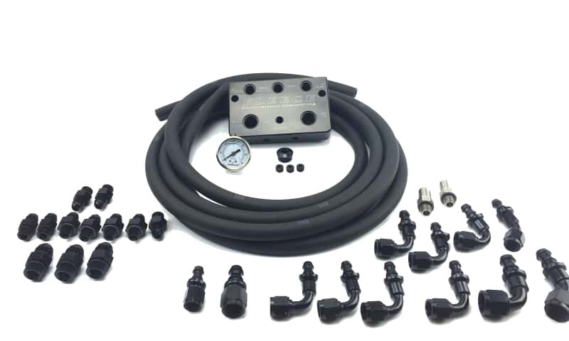 Fleece Performance — Fleece Performance Regulated Return Fuel Distribution Block 07.5-16 Cummins
Fuel Ln Junc. Block - view 1