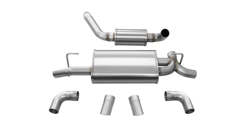CORSA Performance — Corsa 2018-2025 Jeep Wrangler JL 2.5in Dual Rear Turn Down Exit Touring Axle-Back Exhaust
cor21015
Exhaust - view 4