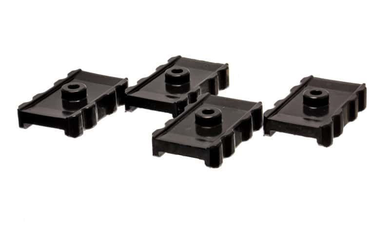 Energy Suspension — Energy Suspension 73-78 Chrysler Black Leaf Spring Isolator Set w/ Ribbed Sides
LeafSprngInsulator - view 3