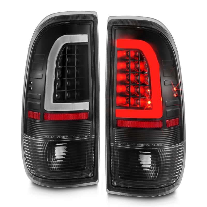 ANZO — ANZO 1997-2003 Ford F-150 LED Tail Lights w/ Light Bar Black Housing Clear Lens
Tail Light Set - view 3