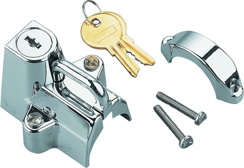 Bikers Choice — Bikers Choice Chrome Motorcycle Helmet Lock Fits 7/8 - 1 1/4 Tubing - view 2