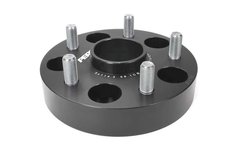Perrin Performance — PERRIN Subaru 30mm Wheel Spacers 5x114.3 BP w/56mm Hub - Black - view 6