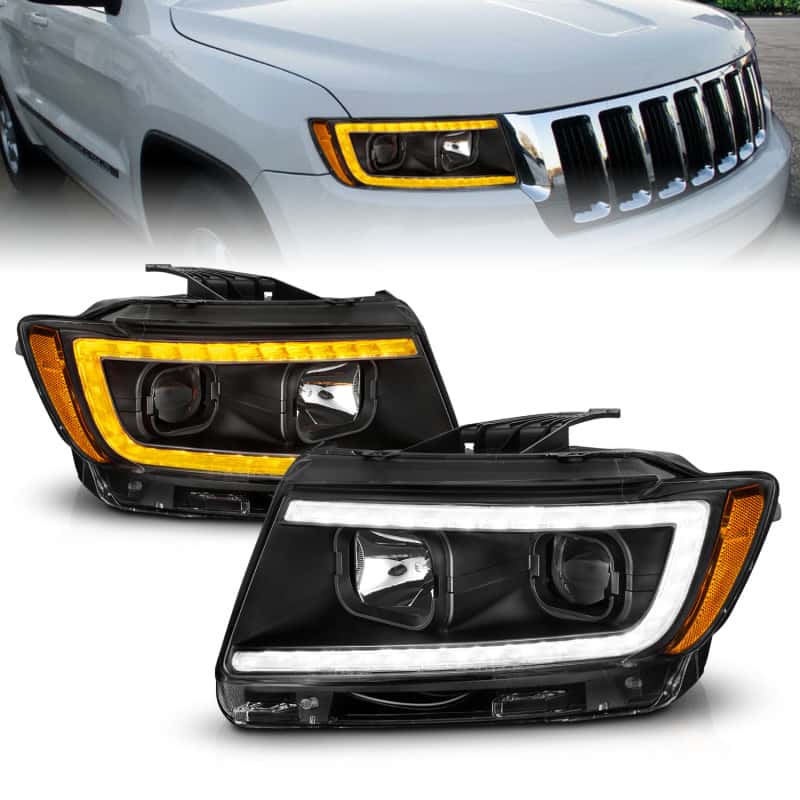 ANZO — ANZO 11-13 Jeep Grand Cherokee (Factory Halogen Only) Projector Headlights w/Light Bar Swtchbk Black
Head Light Set
HdLtSet - view 3