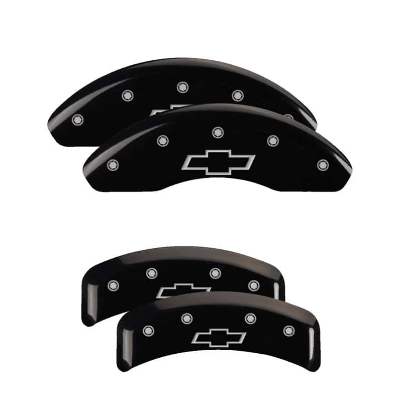 MGP — MGP 4 Caliper Covers Engraved Front & Rear Bowtie Black finish silver ch
Caliper Covers - view 1