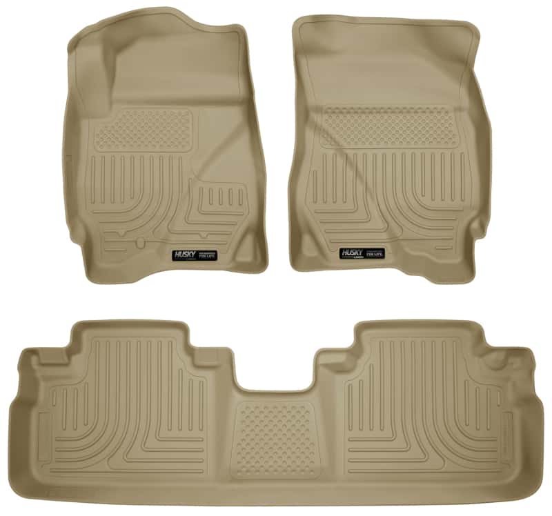 Husky Liners — Husky Liners 09-12 Ford Escape/Mazda Tribute (Base/Hybrid) WeatherBeater Combo Tan Floor Liners
Floor Liners - view 1