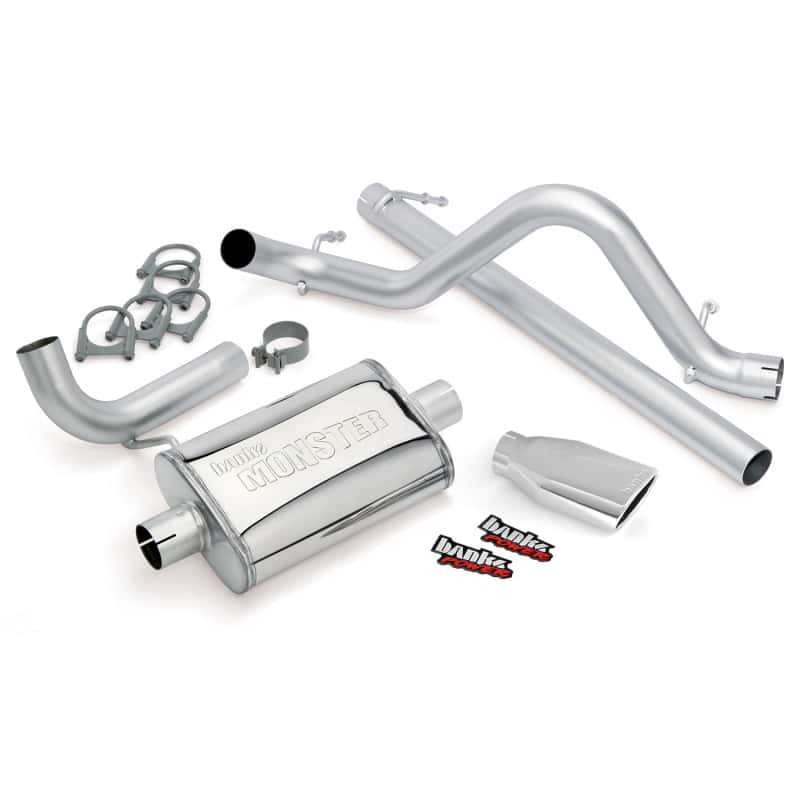Banks Power — Banks Power 07-11 Jeep 3.8L Wrangler - 2dr Monster Exhaust System - SS Single Exhaust w/ Chrome Tip
Performance Exhausts
Monster Exhaust - view 1