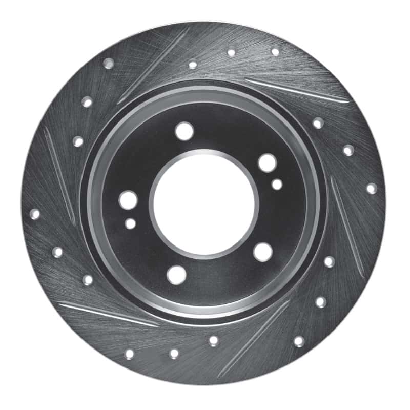 R1 Concepts — R1 11-25 Hyundai Elantra Coupe Rear Right Drilled & Slotted Silver Brake Rotor
R1 Brake Rotor Drill - view 5