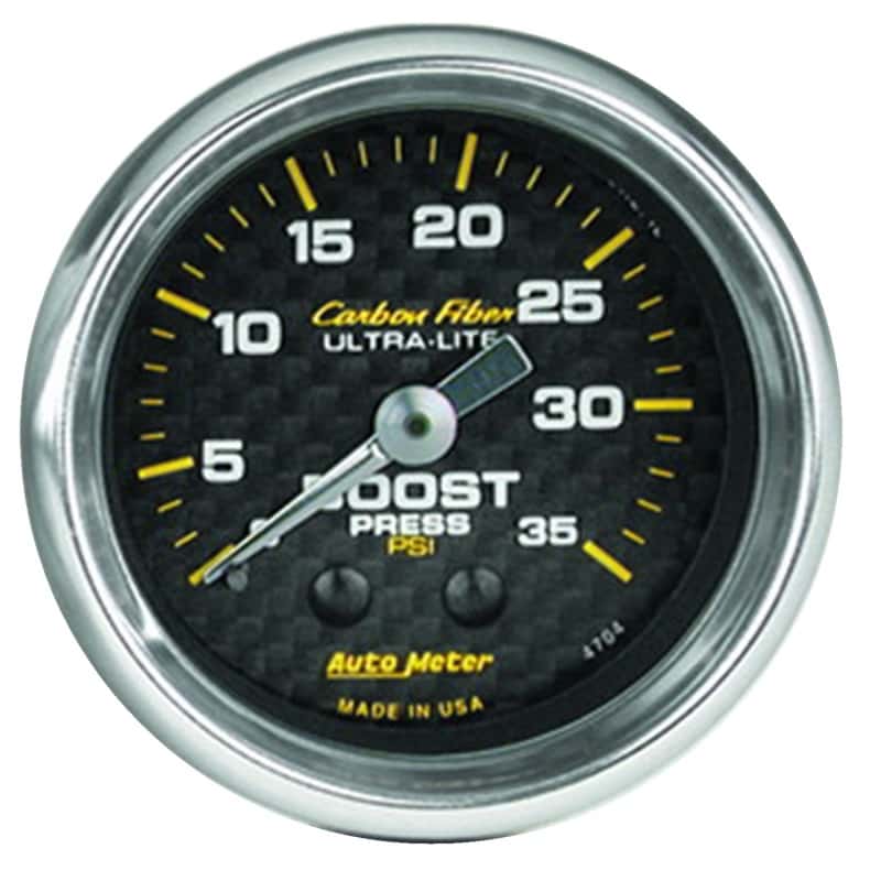 AutoMeter — Autometer Carbon Fiber 52mm 35 PSI Mechanical Boost Gauge
GA 2" BST 35PSI M CF - view 1