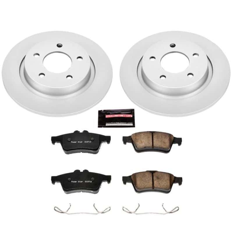 PowerStop — Power Stop 04-13 Mazda 3 Rear Z17 Evolution Geomet Coated Brake Kit - view 1
