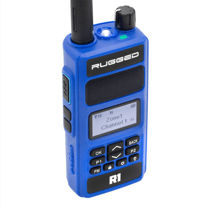 Rugged Radios — Rugged Radios Rugged R1 - Business Band Two Way Handheld Radio - Digital and Analog Blue - view 1