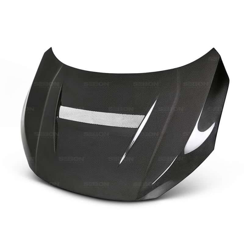 Seibon — Seibon 2016-2017 Honda Civic Coupe/Sedan/Hatchback VS-Style Carbon Fiber Hood - view 5