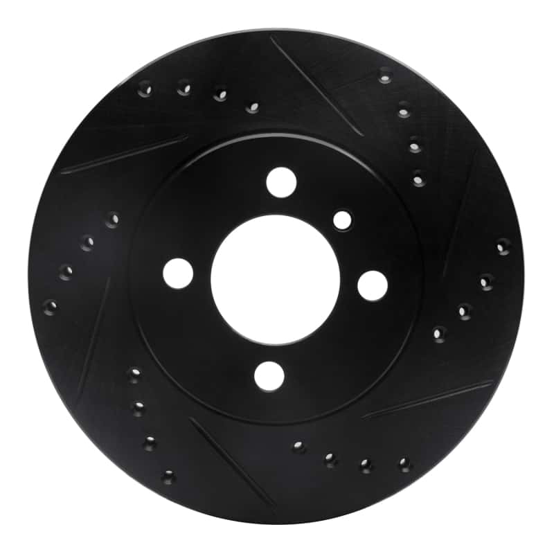 R1 Concepts — R1 84-91 BMW 325ES Front Right Drilled & Slotted Black Brake Rotor
R1 Brake Rotor Drill - view 1