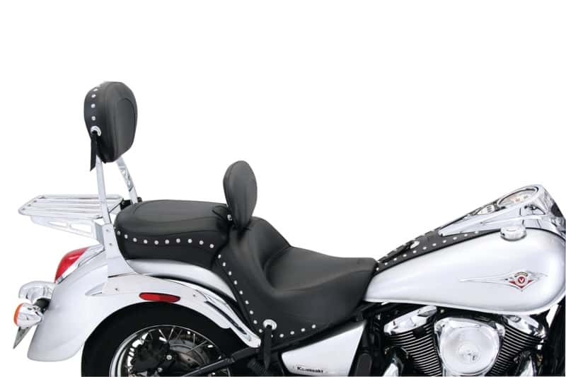 Mustang Motorcycle — Mustang Kawasaki VN900 Tank Bib w/Studs - Black - view 1