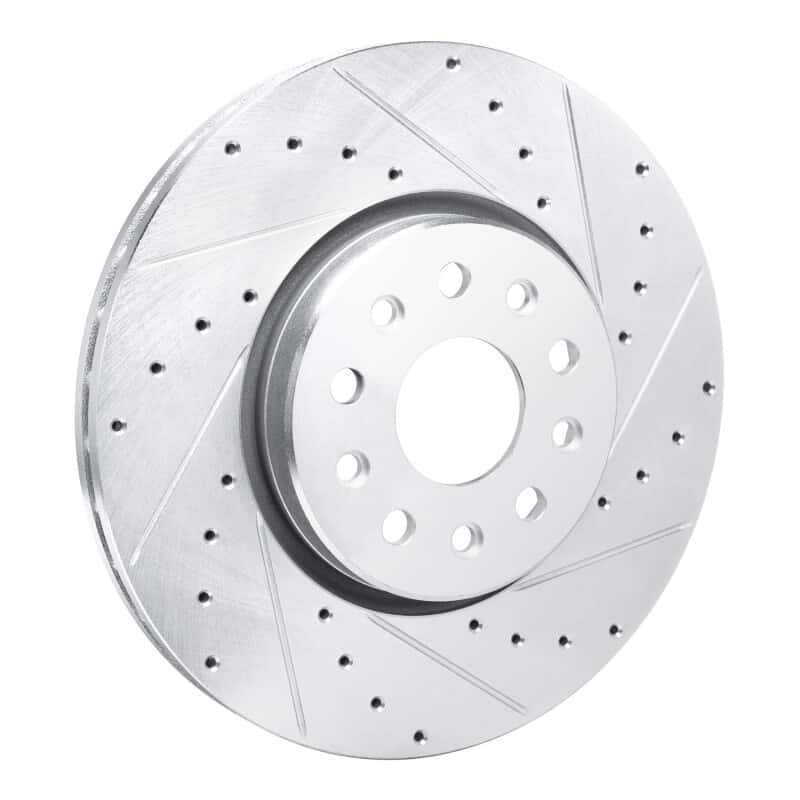 R1 Concepts — R1 21-25 Dodge Charger Daytona Front Right Drilled & Slotted Silver Brake Rotor - view 2